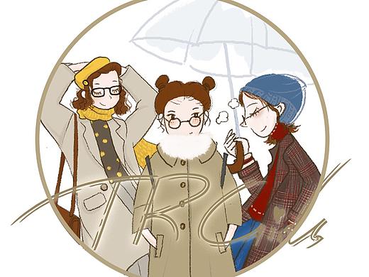 插画搭配 TR Girls 