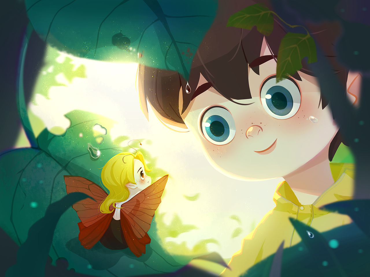 拇指蝴蝶（图ZMjU5NjQ5MTQ4） - 儿童插画 - 站酷设计师画画的桂圆zz原创素材 - 站酷ZCOOL
