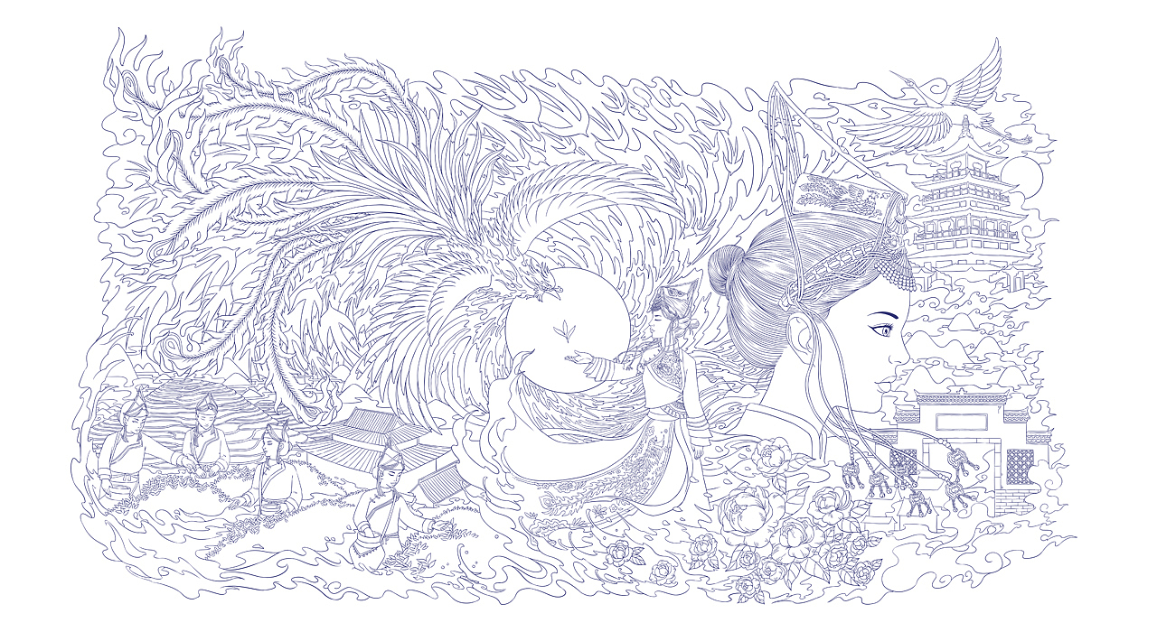 茶叶包装（图ZMjM2NTY5OTg4） - 商业插画 - 站酷设计师口X然原创素材 - 站酷ZCOOL