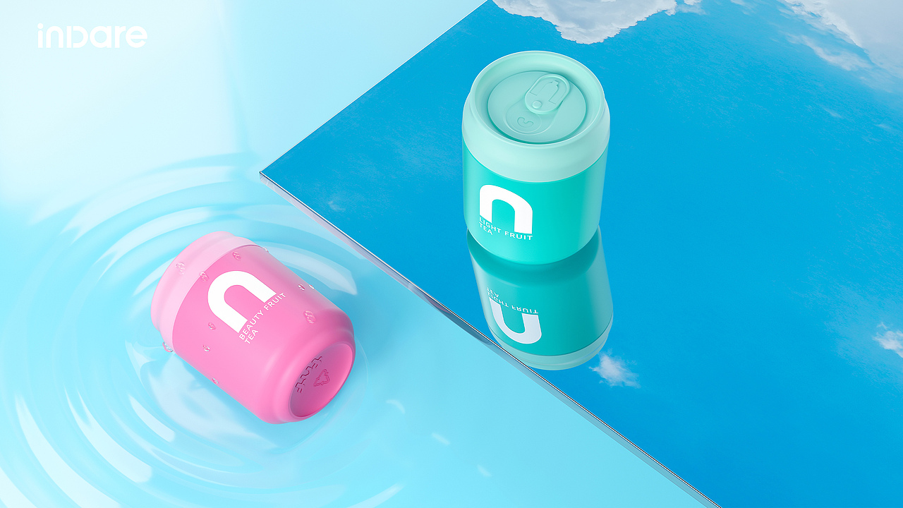 fnf x inDare | 轻盈、红颜果茶系列视觉包装形象设计（图ZMjg2NDQ4MDAw） - 包装 - 站酷设计师inDare格外设计原创素材 - 站酷ZCOOL