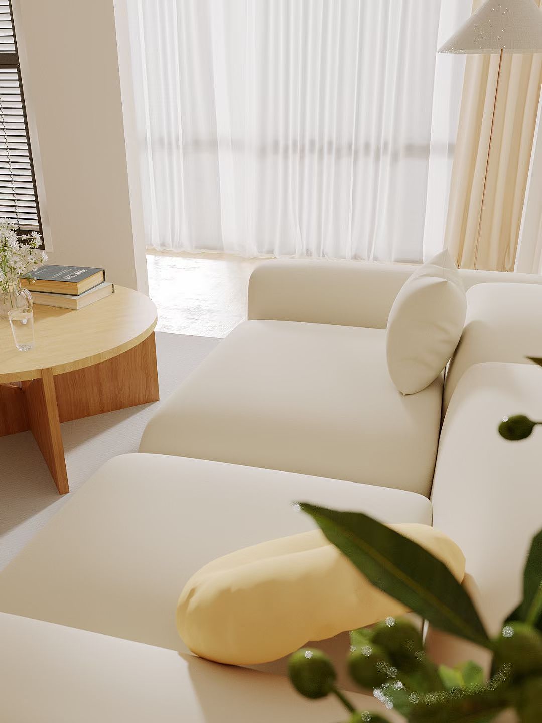 奶油风客厅（图ZMzIxMzcwNTM2） - 家装设计 - 站酷设计师做好每件事原创素材 - 站酷ZCOOL