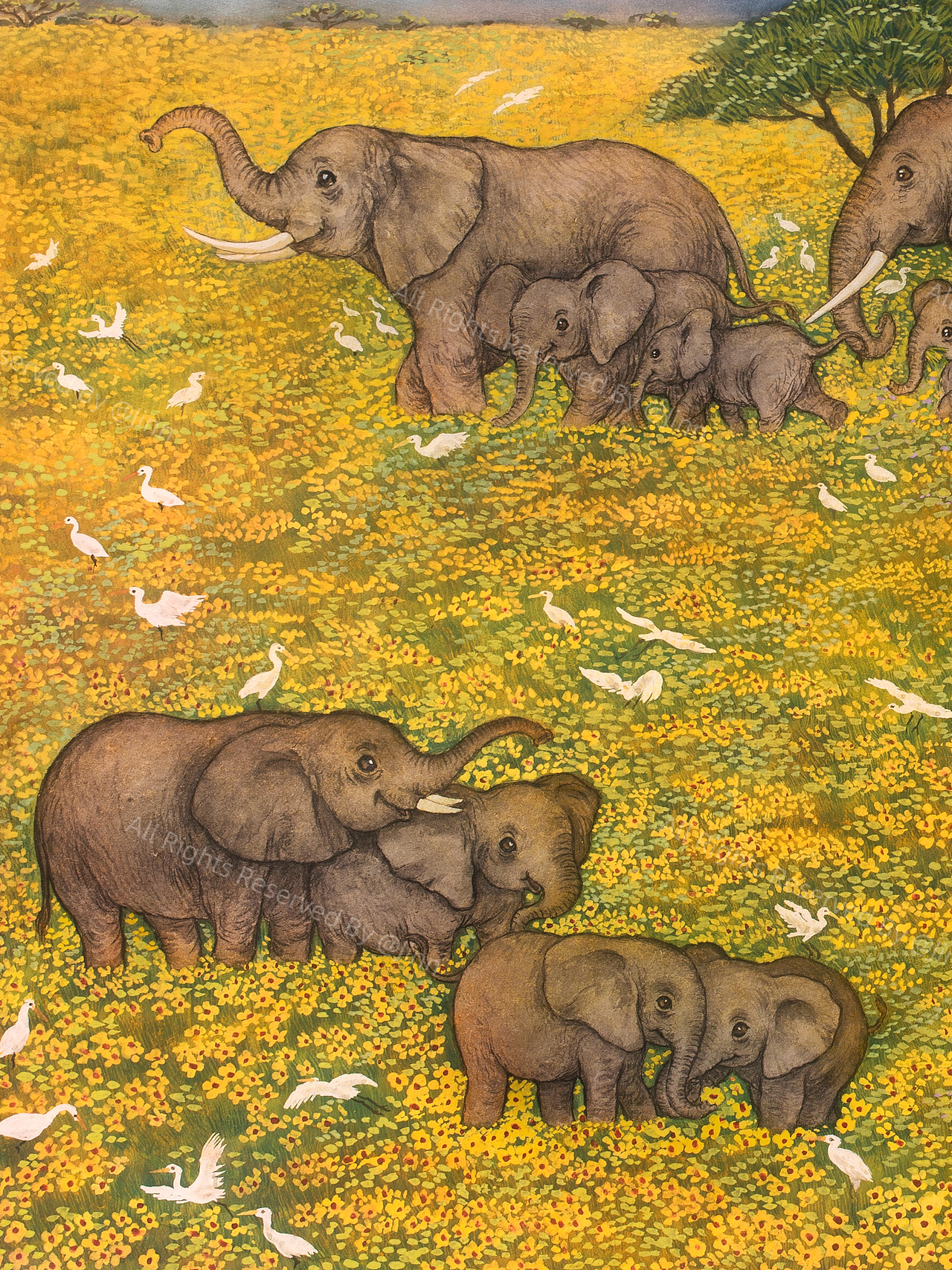 《万物生·游猎卷》（图ZMzc5MTU5NzI0） - 艺术插画 - 站酷设计师程靖Jinn原创素材 - 站酷ZCOOL