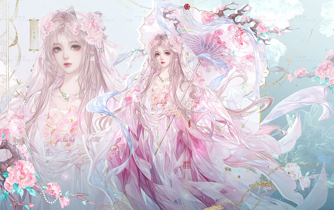 今年画的部分古风向立绘~（图ZMzU4NDI1ODU2） - 游戏原画 - 站酷设计师夜夜君el原创素材 - 站酷ZCOOL