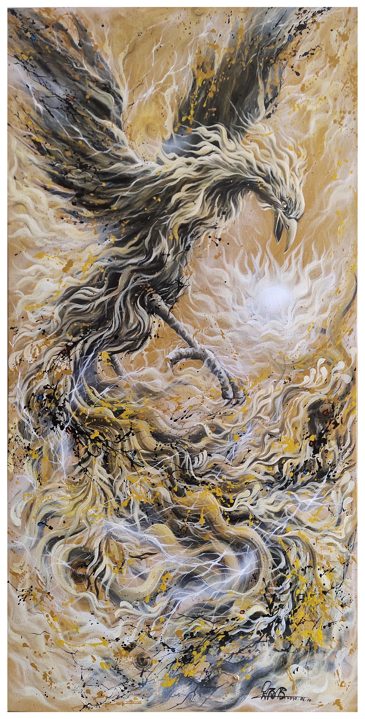 原创-《凤凰》（图ZMjExNzA0MDcy） - 绘画 - 站酷设计师老吴绘画原创素材 - 站酷ZCOOL