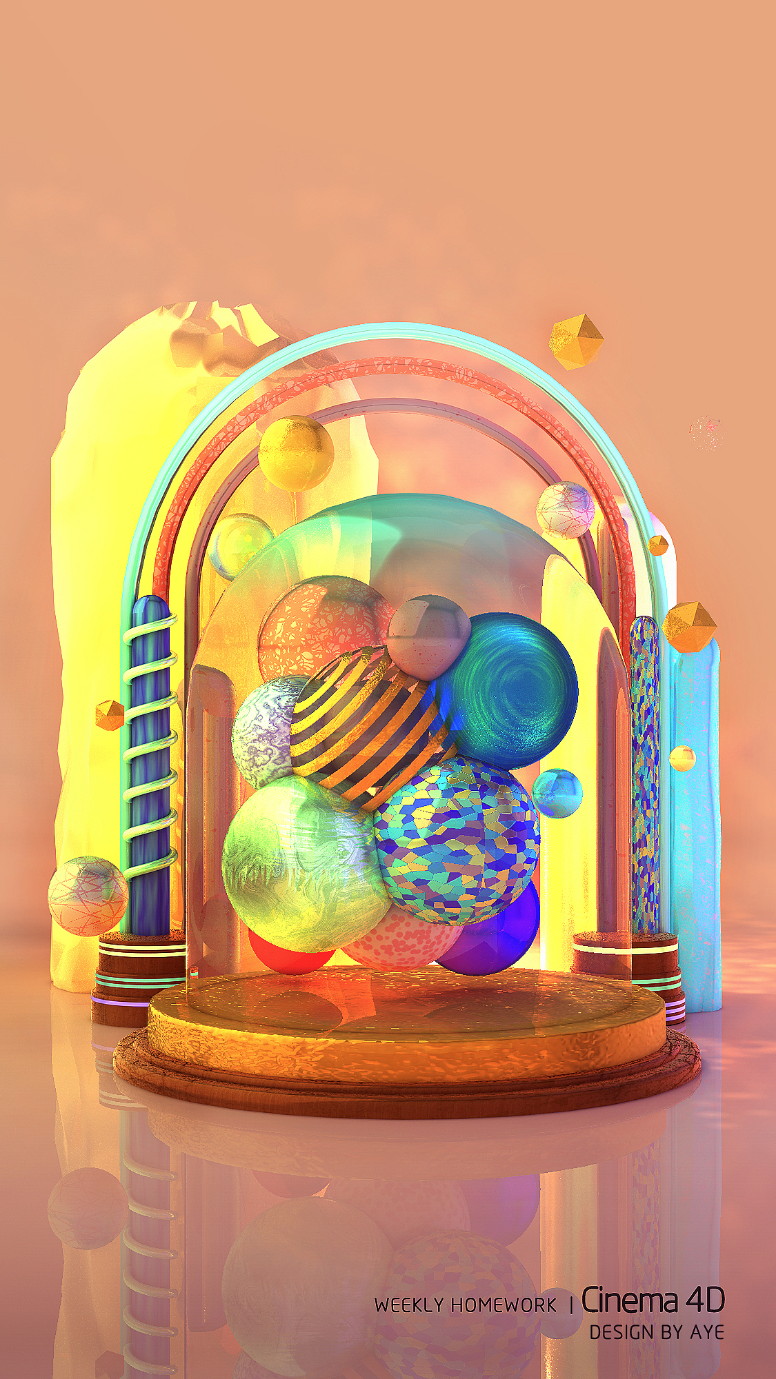 最近的c4d练习（图ZMTY5NDM2NTI0） - 其他三维 - 站酷设计师aye_mog原创素材 - 站酷ZCOOL