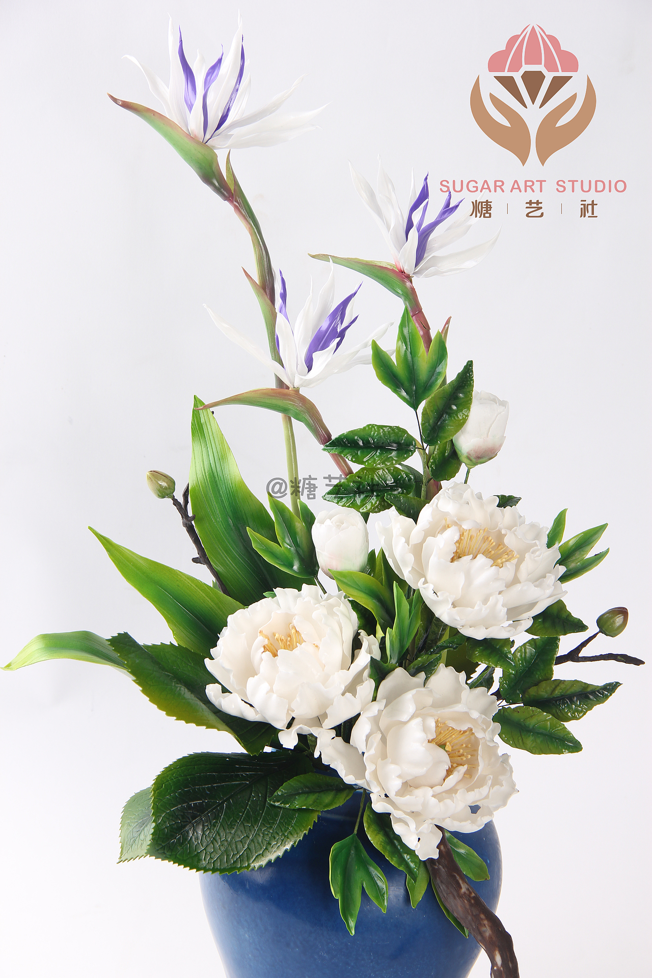 翻糖工艺大师顾碧清老师翻糖花作品--牡丹花（图ZMTQxNTUyMzY4） - 工艺品设计 - 站酷设计师糖艺社原创素材 - 站酷ZCOOL