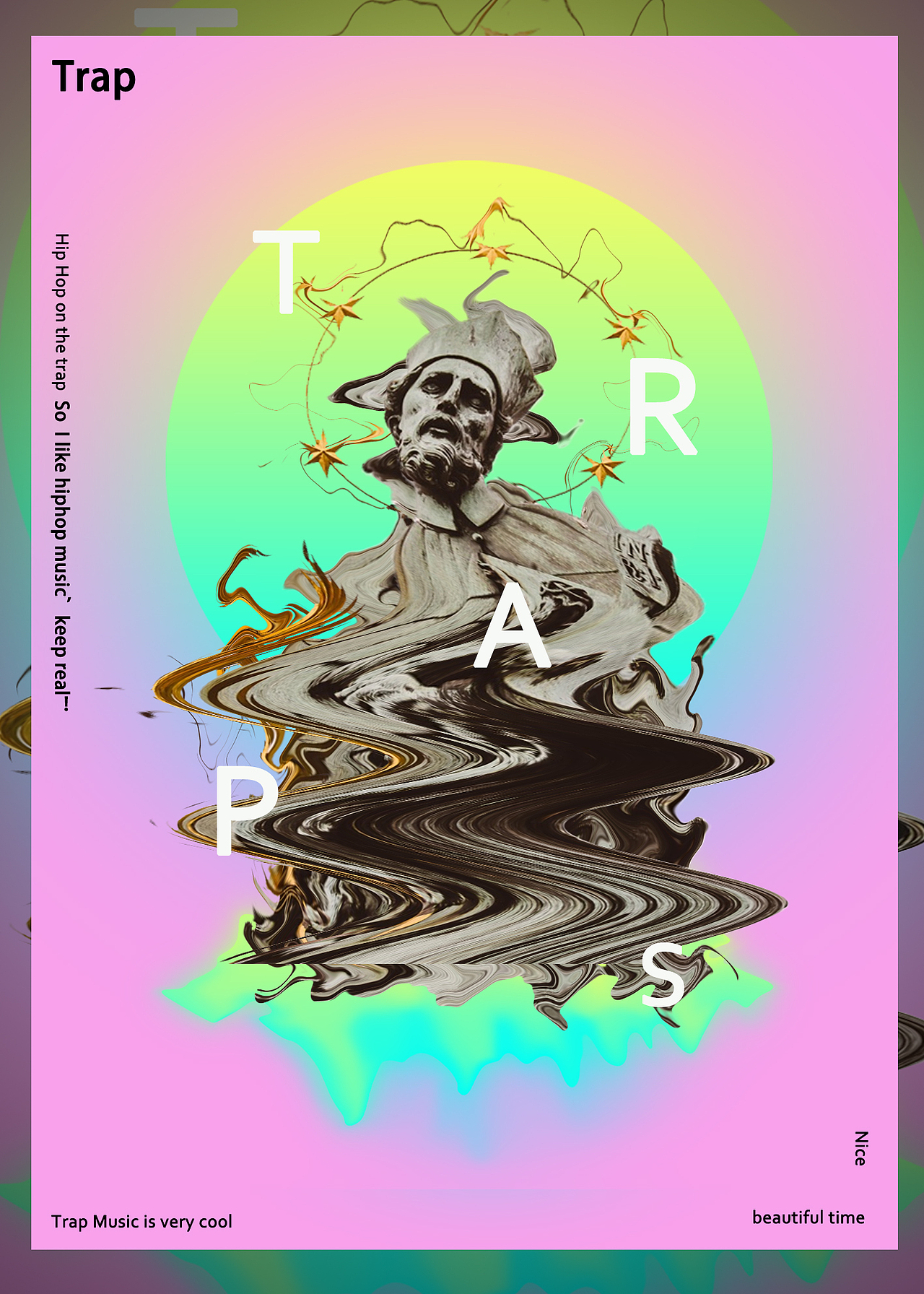 蒸汽波风格|平面|海报|skrcool_临摹作品-站酷zcool