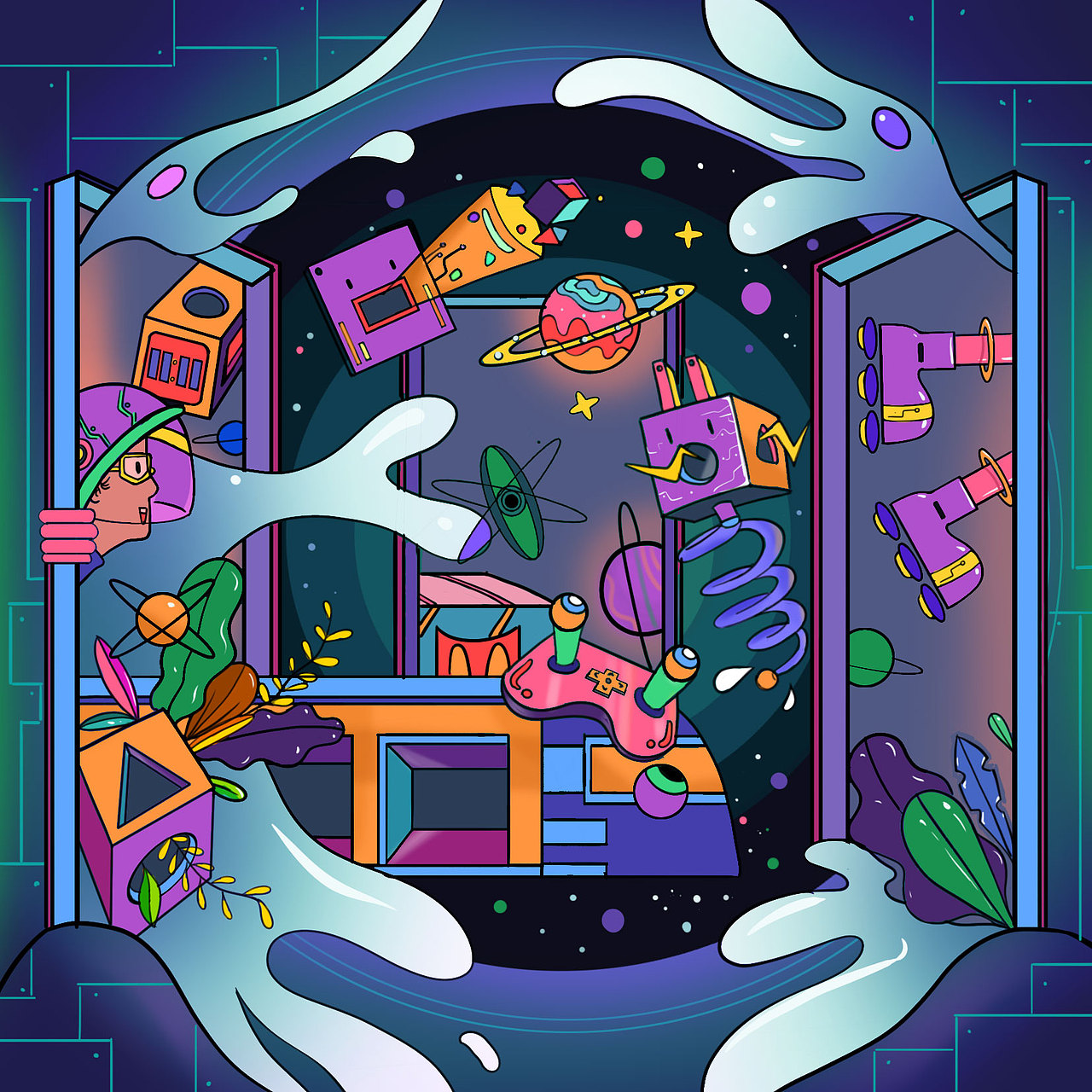 宇宙生活（图ZMjUzMjg3NzEy） - 书籍/画册 - 站酷设计师Lily王瑾原创素材 - 站酷ZCOOL