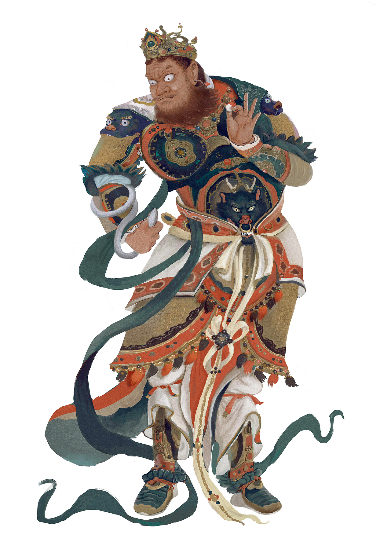 西方广目天王（图ZNDgxMjU2MTI=） - 创作习作 - 站酷设计师旁一原创素材 - 站酷ZCOOL