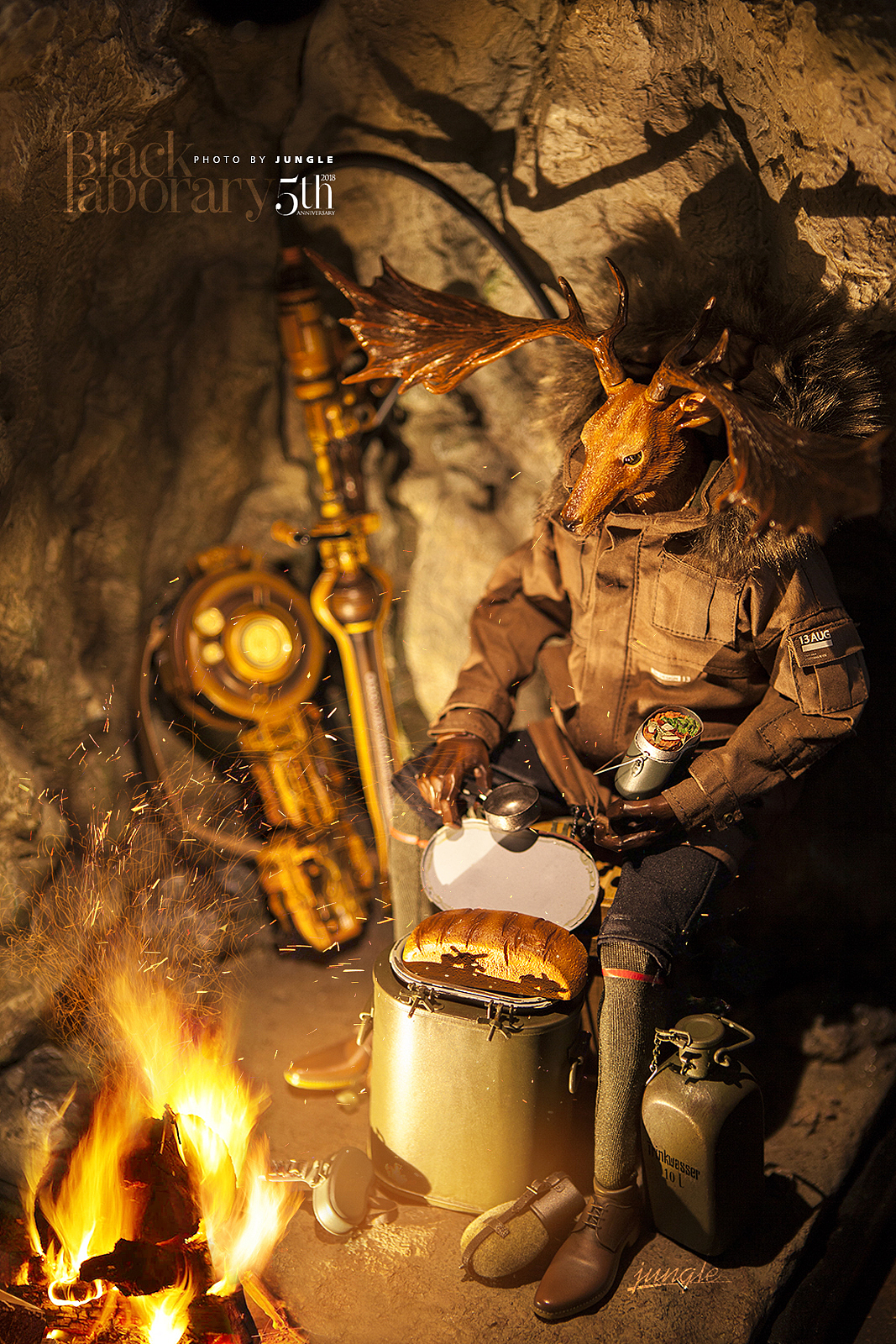 BLACK 13 PARK五周年紀念版暗夜幽靈作戰組 I 長角馴鹿（图ZMTM4ODA1MTM2） - 手办/模玩 - 站酷设计师jungleBK13原创素材 - 站酷ZCOOL