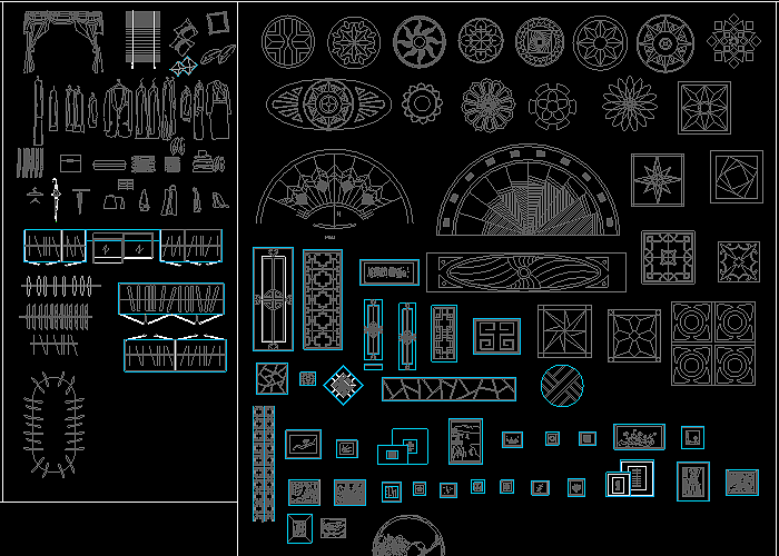 室内家装设计CAD图库图块大全