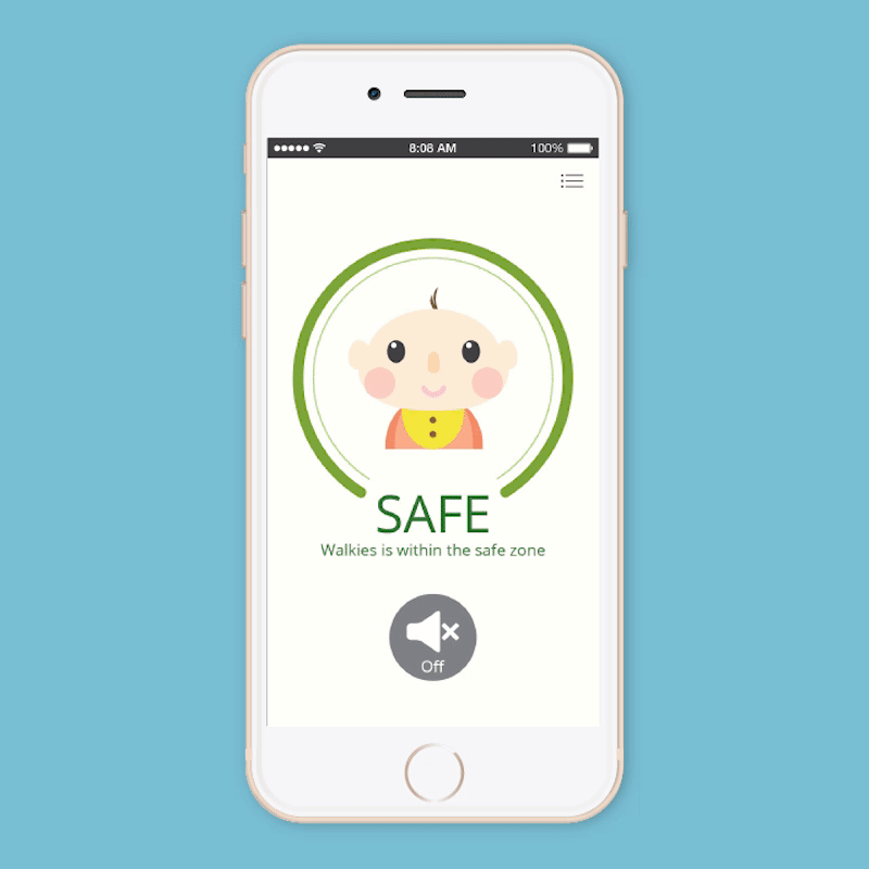 Walkies App设计 让您的孩子永远都在安全范围之内