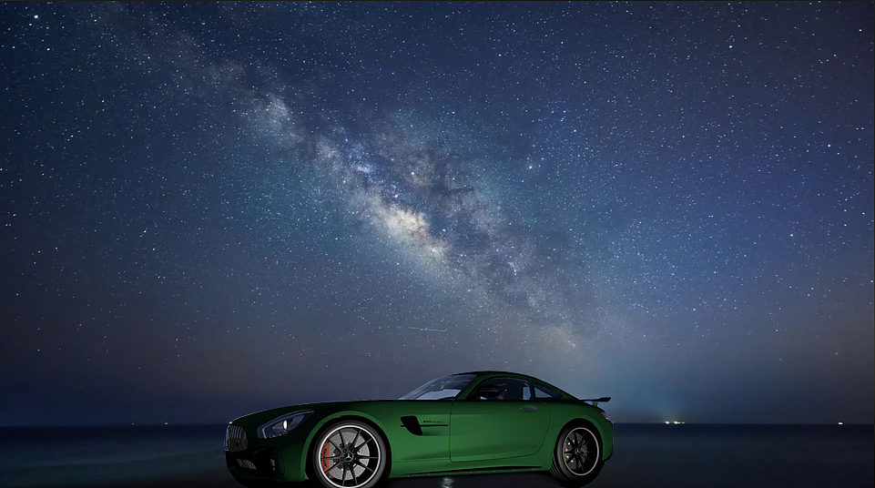 C4D汽车建模（梅赛德斯·奔驰·GTR）