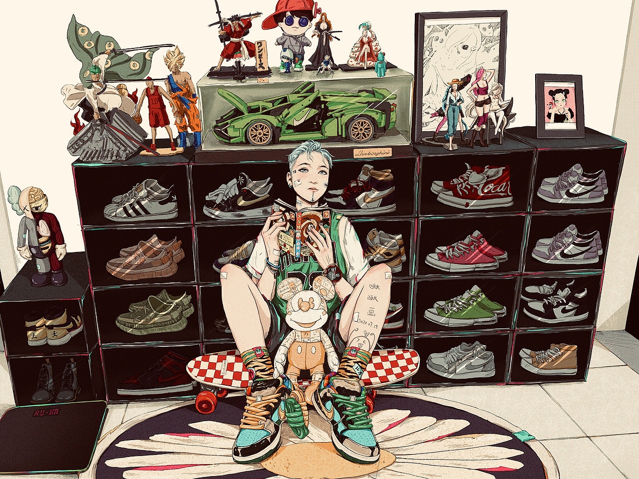 自己画自己（图ZMjQ1MDU4NDA0） - 创作习作 - 站酷设计师RUKA7008原创素材 - 站酷ZCOOL