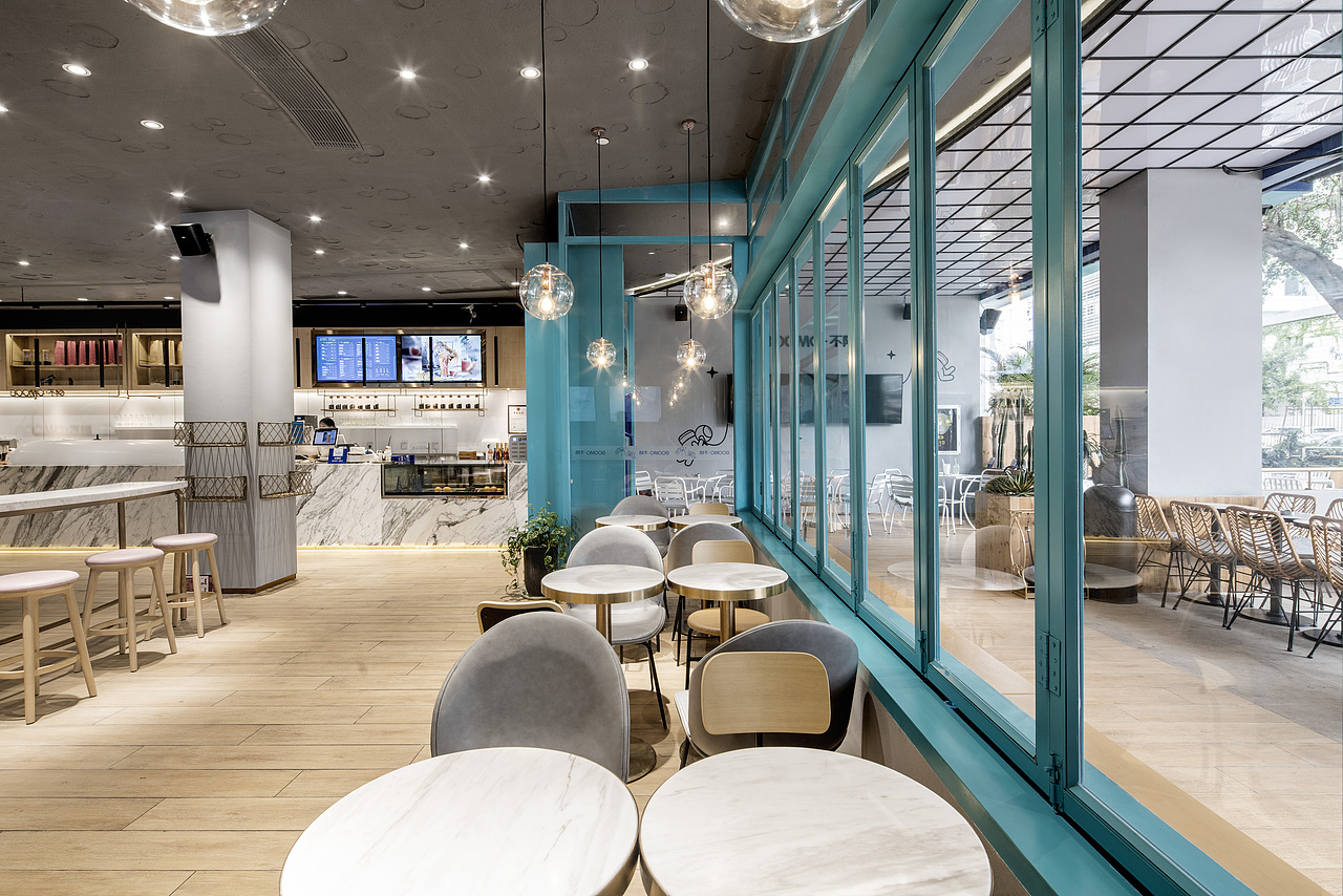 餐厅设计—BOOMO不陌深圳车公庙店（图ZMTMxMzE0MDYw） - 家装设计 - 站酷设计师华空间设计原创素材 - 站酷ZCOOL