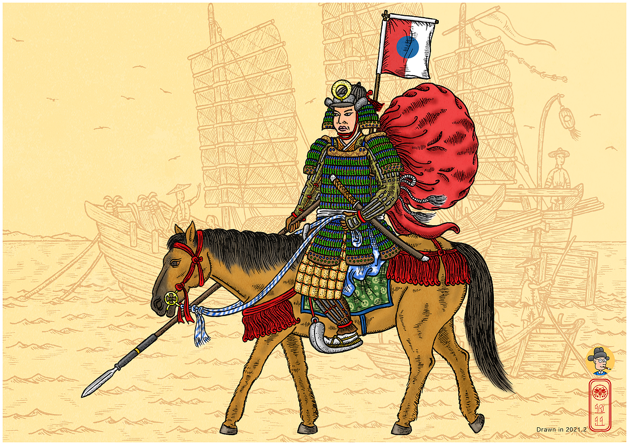 甲胄绘本图鉴——日本（图ZMzgwODY5NDI4） - 创作习作 - 站酷设计师疣猪米亚原创素材 - 站酷ZCOOL