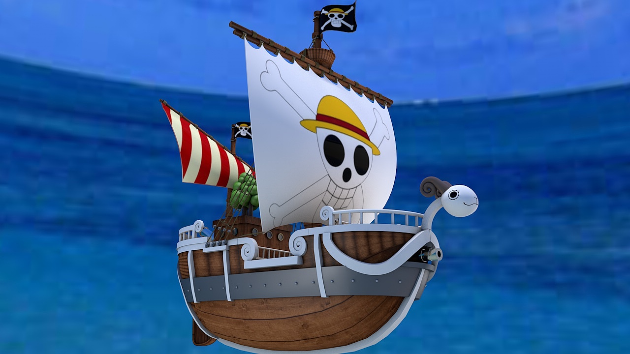 海贼王-黄金梅利号-c4d练习