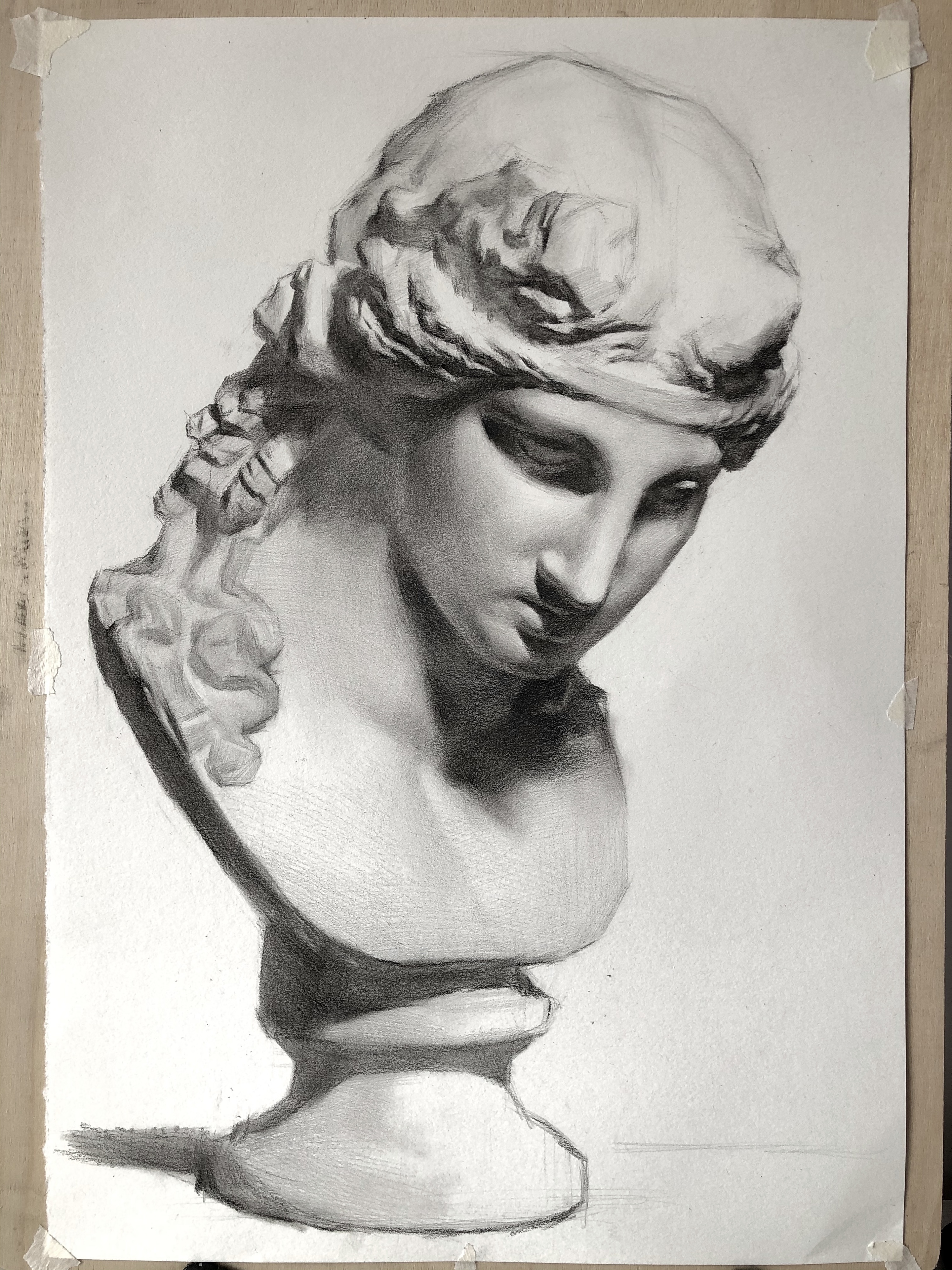 素描石膏像#阿里亚斯