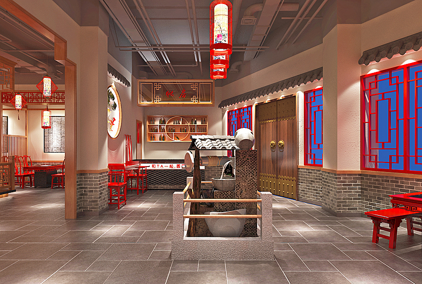 中式火锅店设计