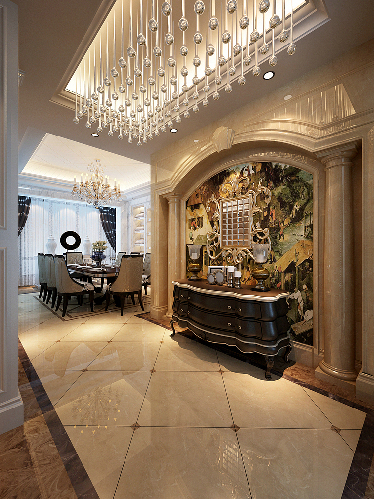 贵阳三层别墅装修,有钱人选择的欧式风格设计!