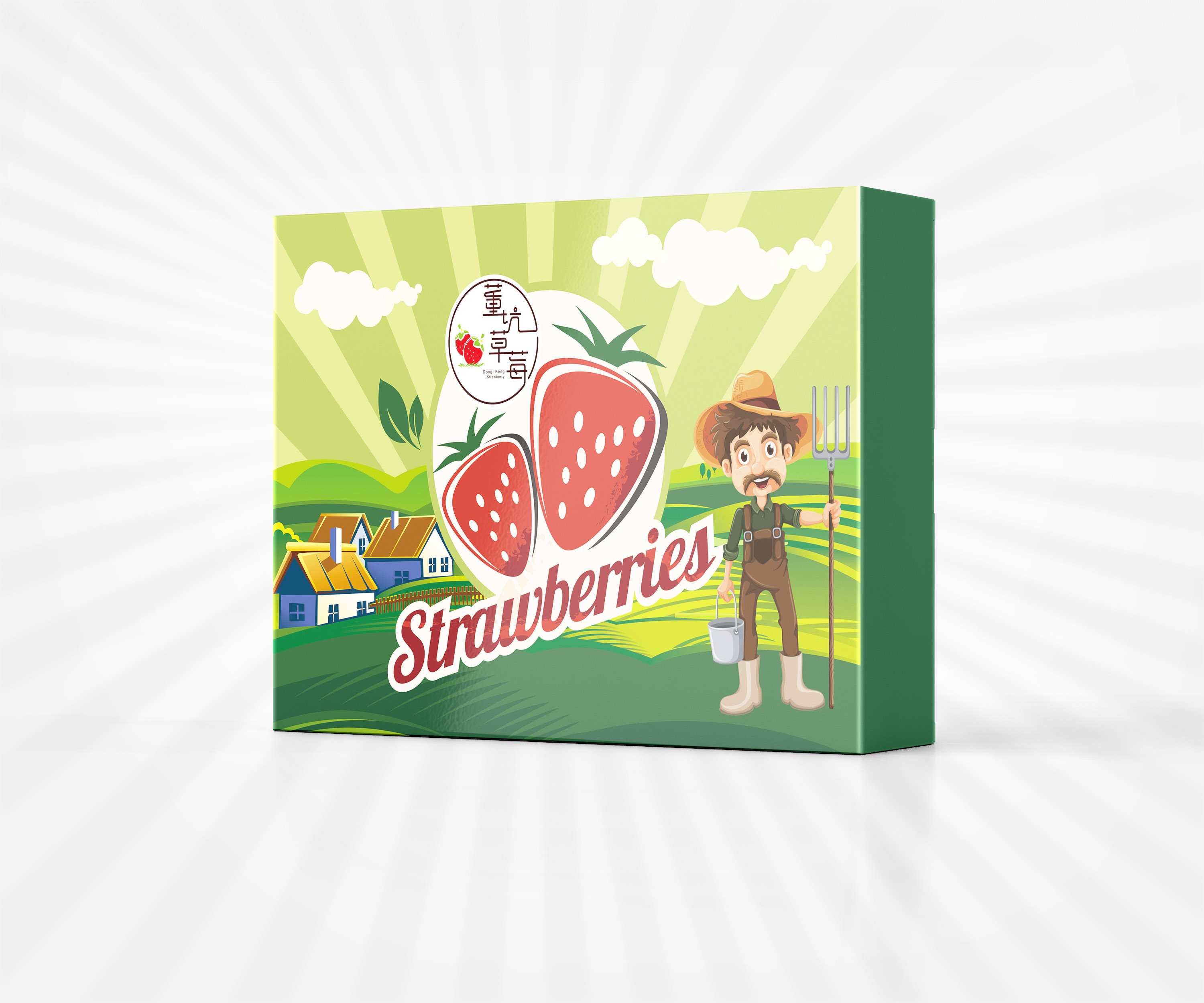 日本草莓包装设计图片