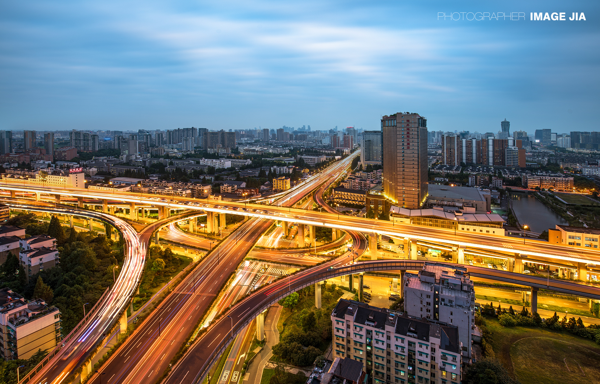 杭州 德胜高架桥 风光摄影 新青年广场