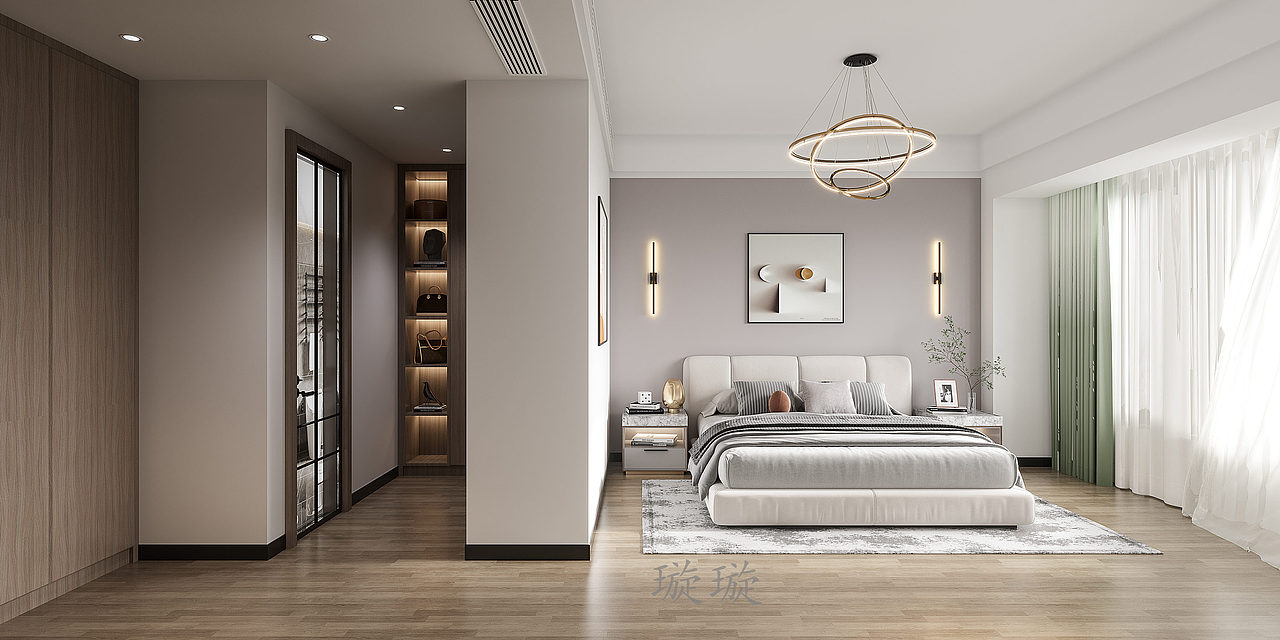 现代轻奢风格客餐厅——客餐厅链接让空间很有空间