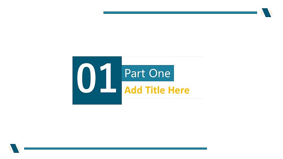 青黄白沉静商务汇报动态模板