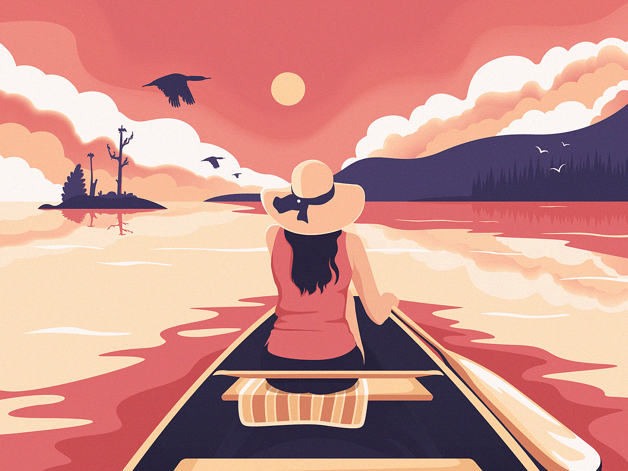 旅行 风景 插画