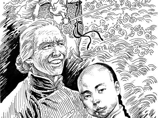 钢笔画