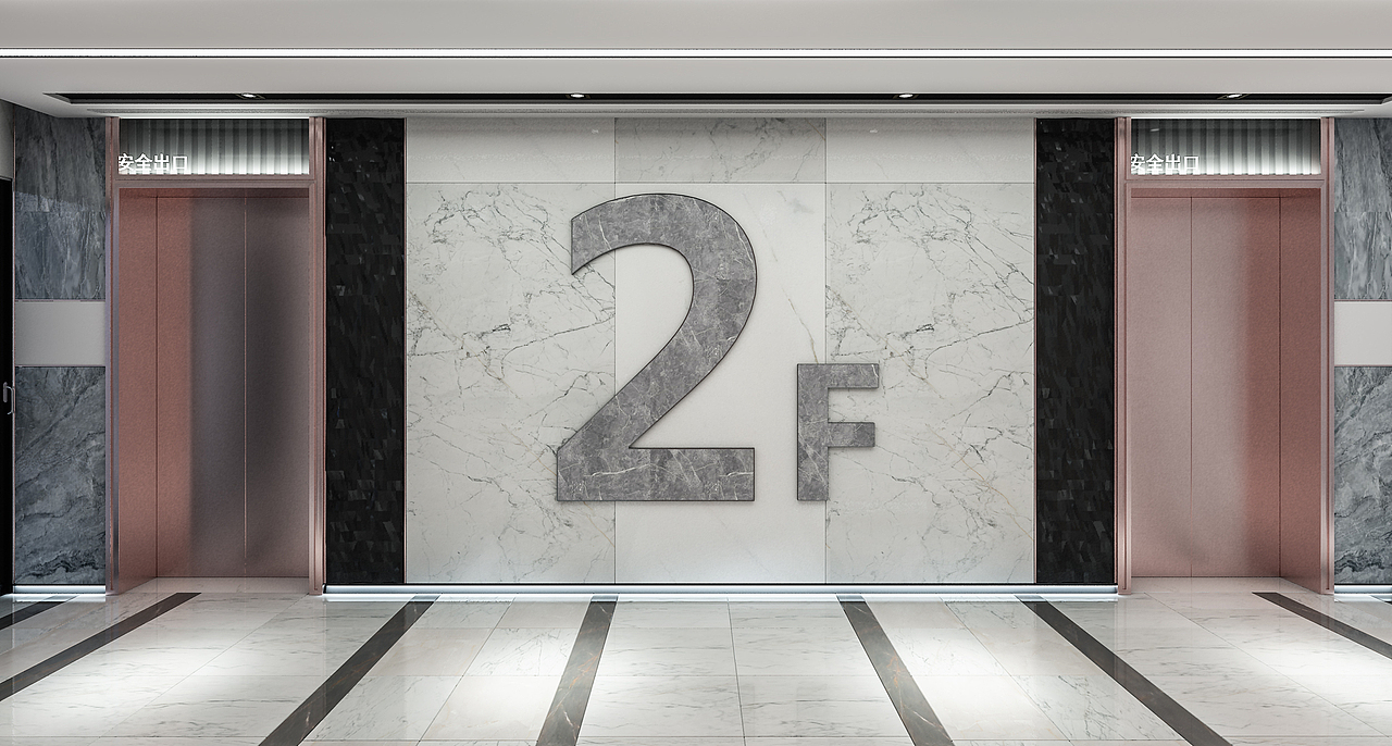 电梯间设计（图ZMjE5MDU4NTE2） - 家装设计 - 站酷设计师做毛线设计原创素材 - 站酷ZCOOL