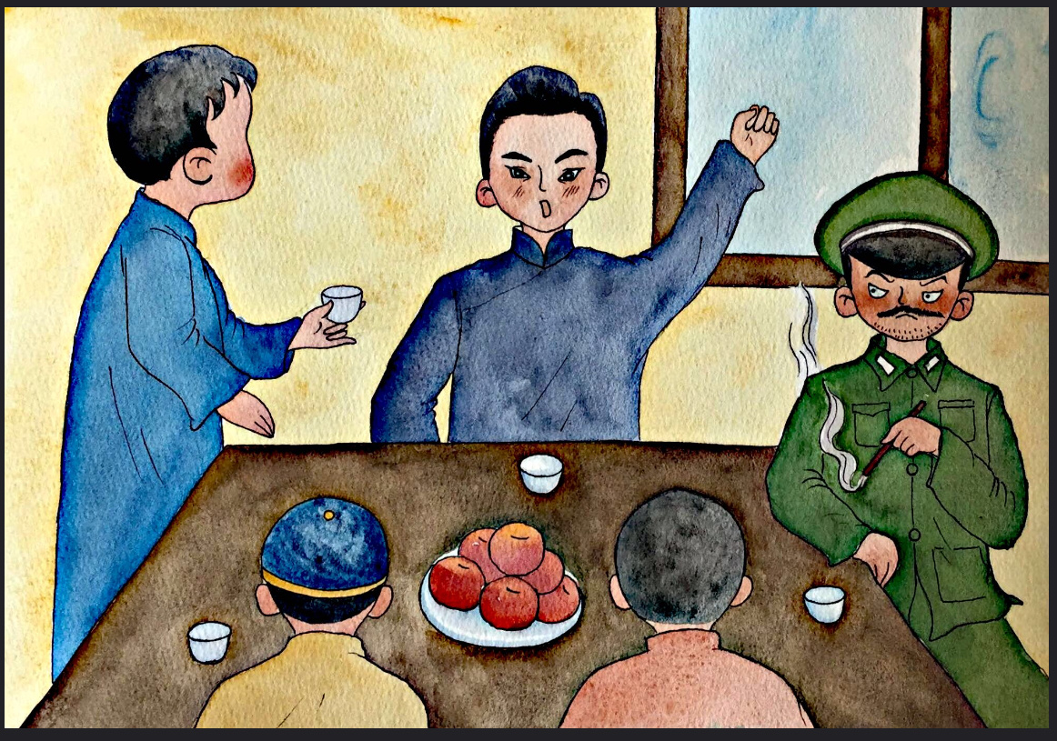 浙西南革命精神绘画图图片