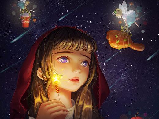 卖女孩的小烟花（个人主页-ZMjYwMjM5ODQ=） - 创作习作 - 站酷设计师仙紫Zoe原创素材 - 站酷ZCOOL