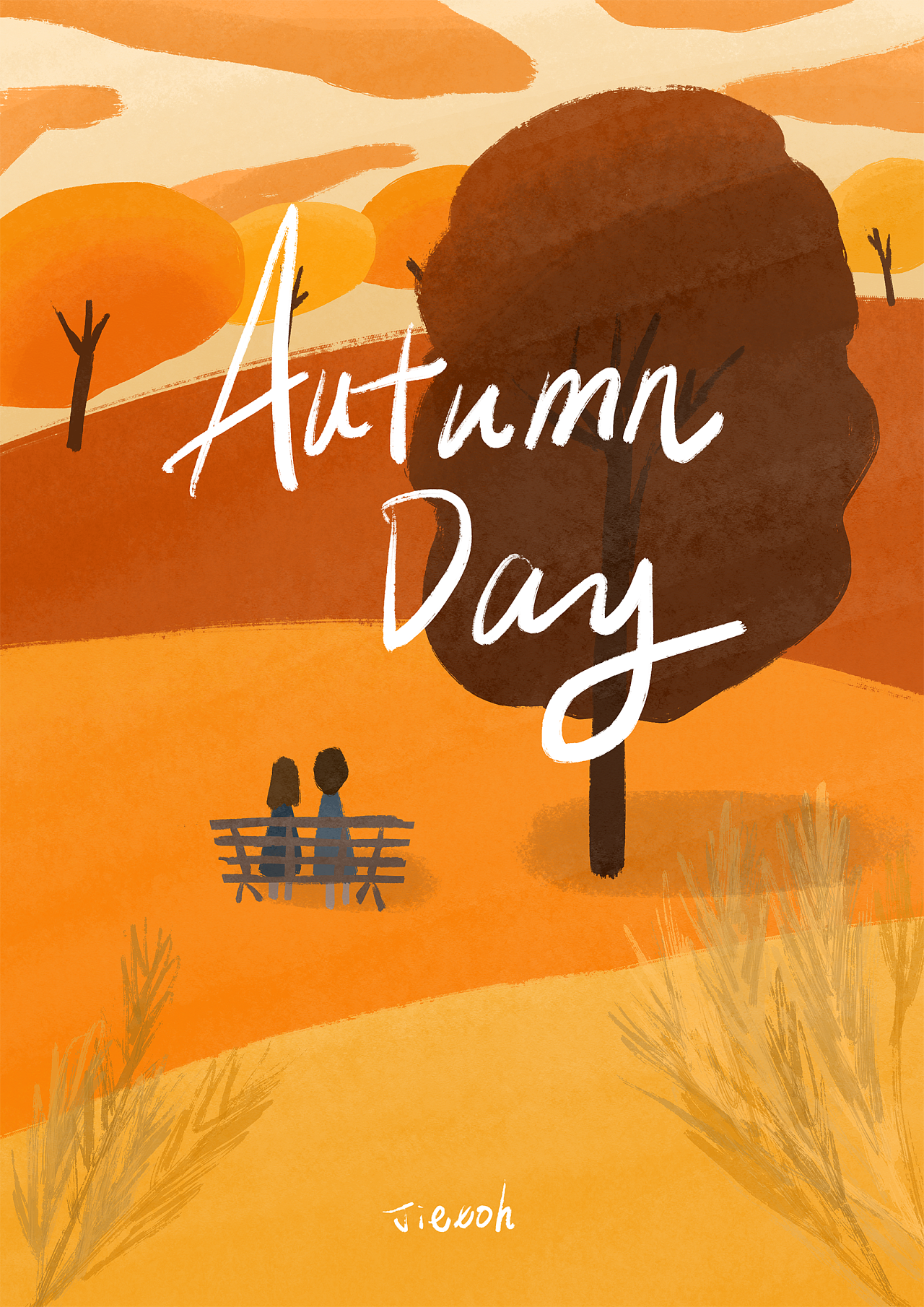 和你一起看过四季四季情侣海报封面设计