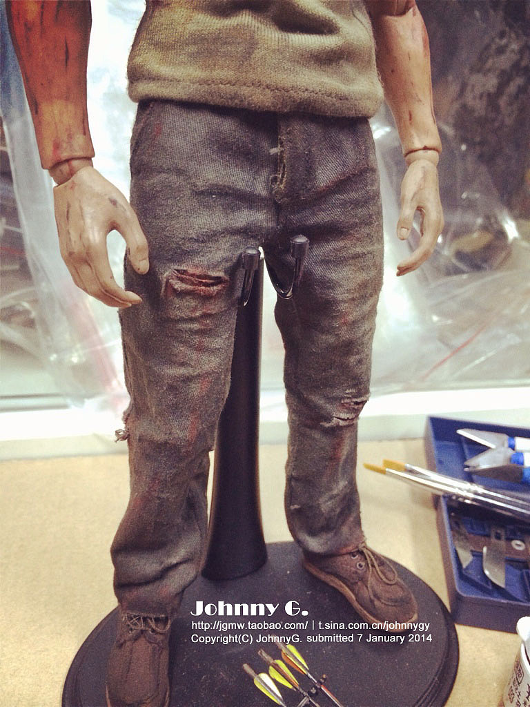 个人重口味旧化涂装 行尸走肉 超人气弩男+ 丧尸 仿真人偶（图ZMTM1MTA4OTI=） - 手办/模玩 - 站酷设计师JohnnyG原创素材 - 站酷ZCOOL