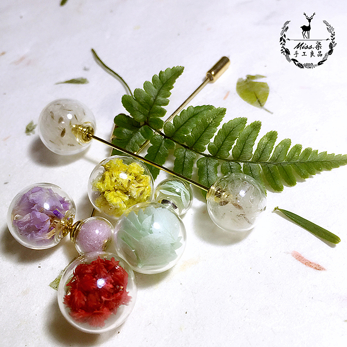 文艺小清新的【时光气泡】永生花玻璃球饰品（图ZNDczOTMyNTI=） - 首饰设计 - 站酷设计师Miss柒原创素材 - 站酷ZCOOL