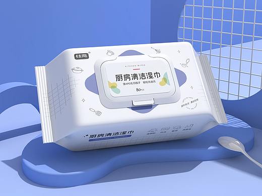 厨房湿巾包装设计及详情页