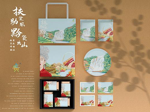 包装/贵州特色产品礼包插画设计
