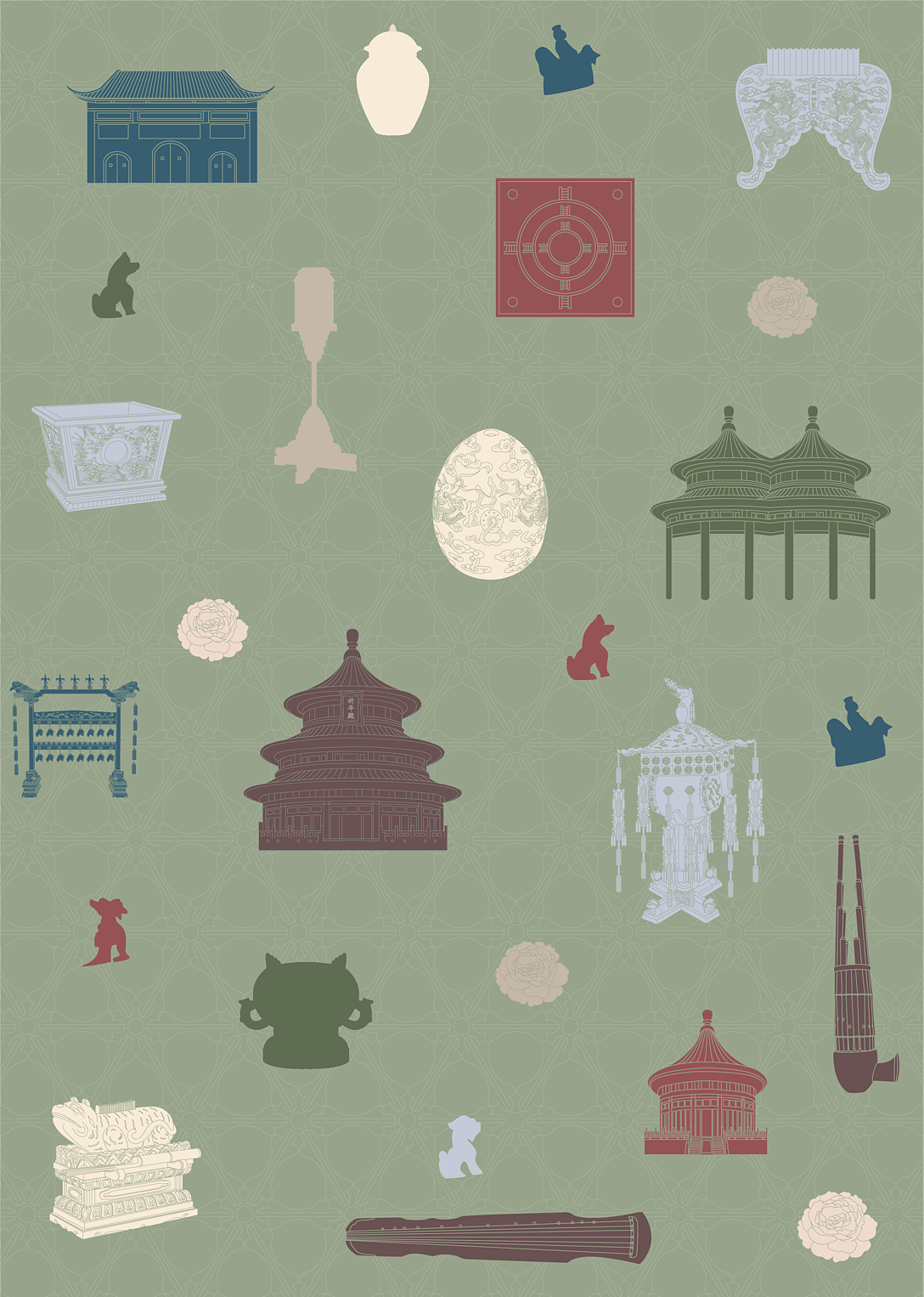 天坛系列文创产品/插画设计（图ZMjg3ODczOTEy） - 包装 - 站酷设计师贝格文创原创素材 - 站酷ZCOOL