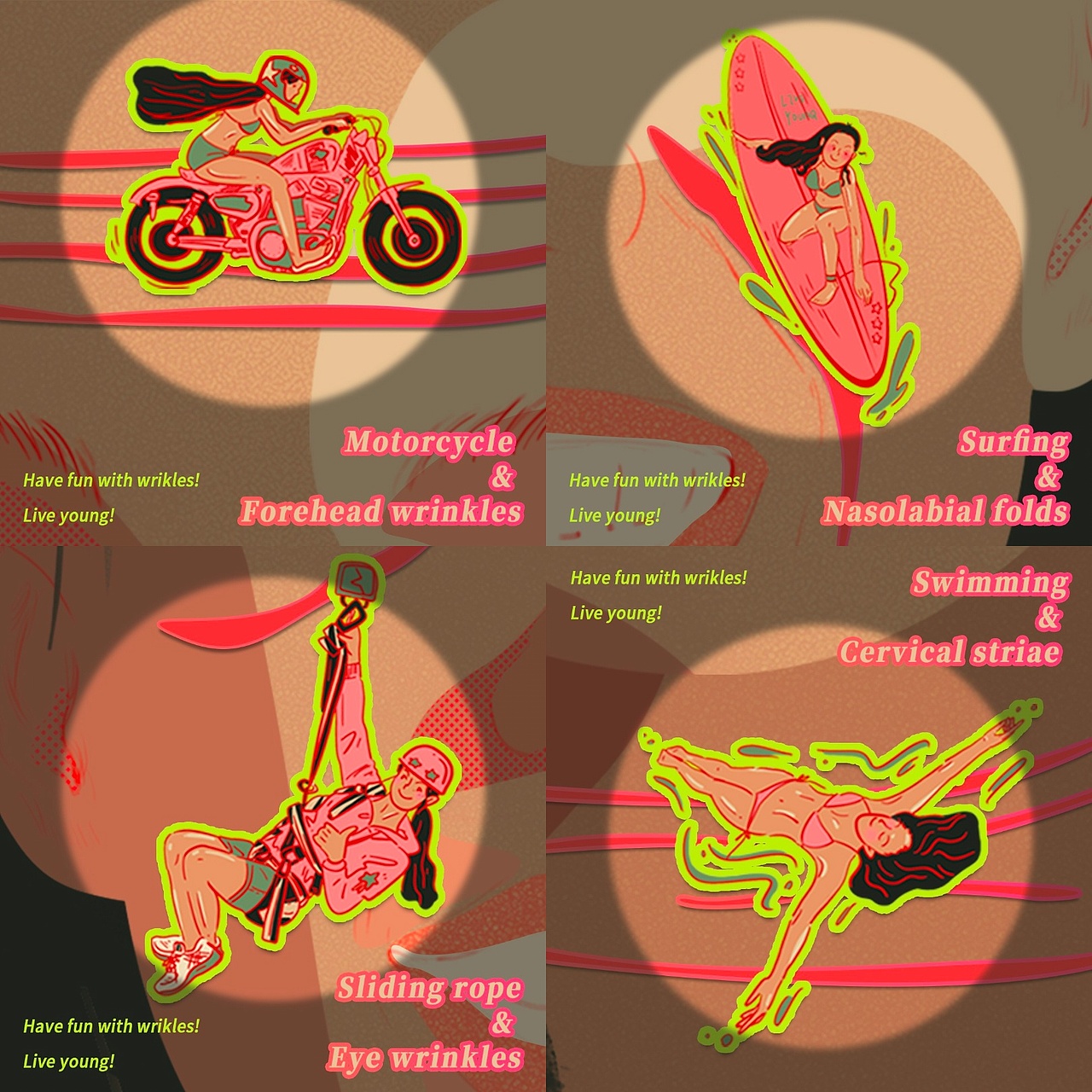 Fun with wrinkles?。ò櫦y也可以性感和可愛（圖ZMTc2NDA0ODU2） - 創(chuàng)作習(xí)作 - 站酷設(shè)計(jì)師粉頭發(fā)annine原創(chuàng)素材 - 站酷ZCOOL