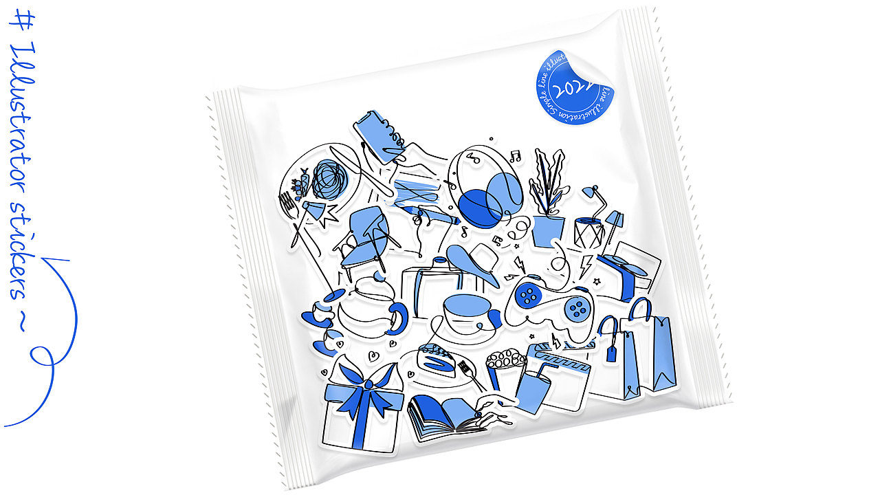 动效插画 简约线条插画