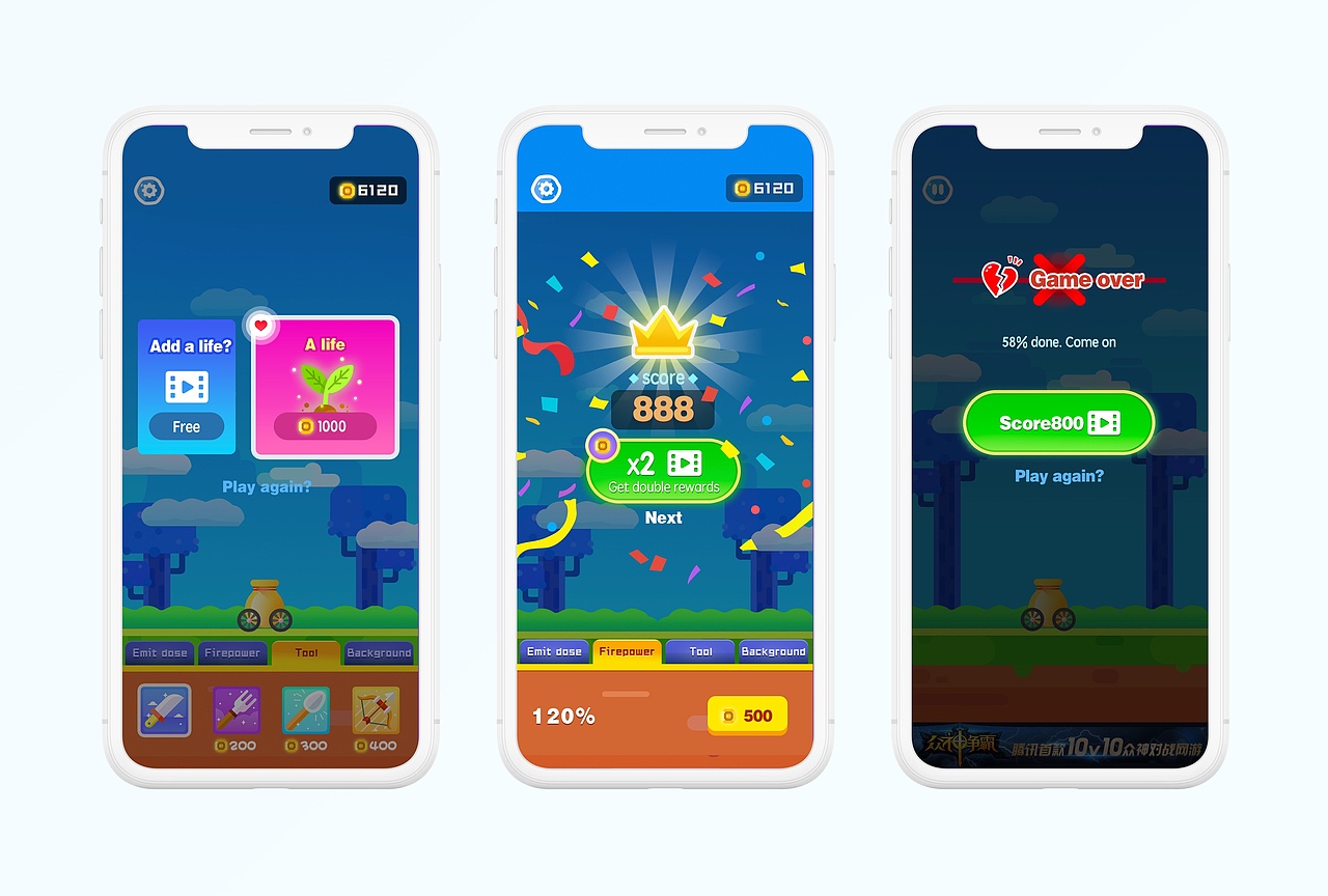 休闲类小游戏界面设计APP Q版UI项目总结（图ZMTc1MzQzNTY0） - 游戏UI - 站酷设计师VvvVvV星原创素材 - 站酷ZCOOL