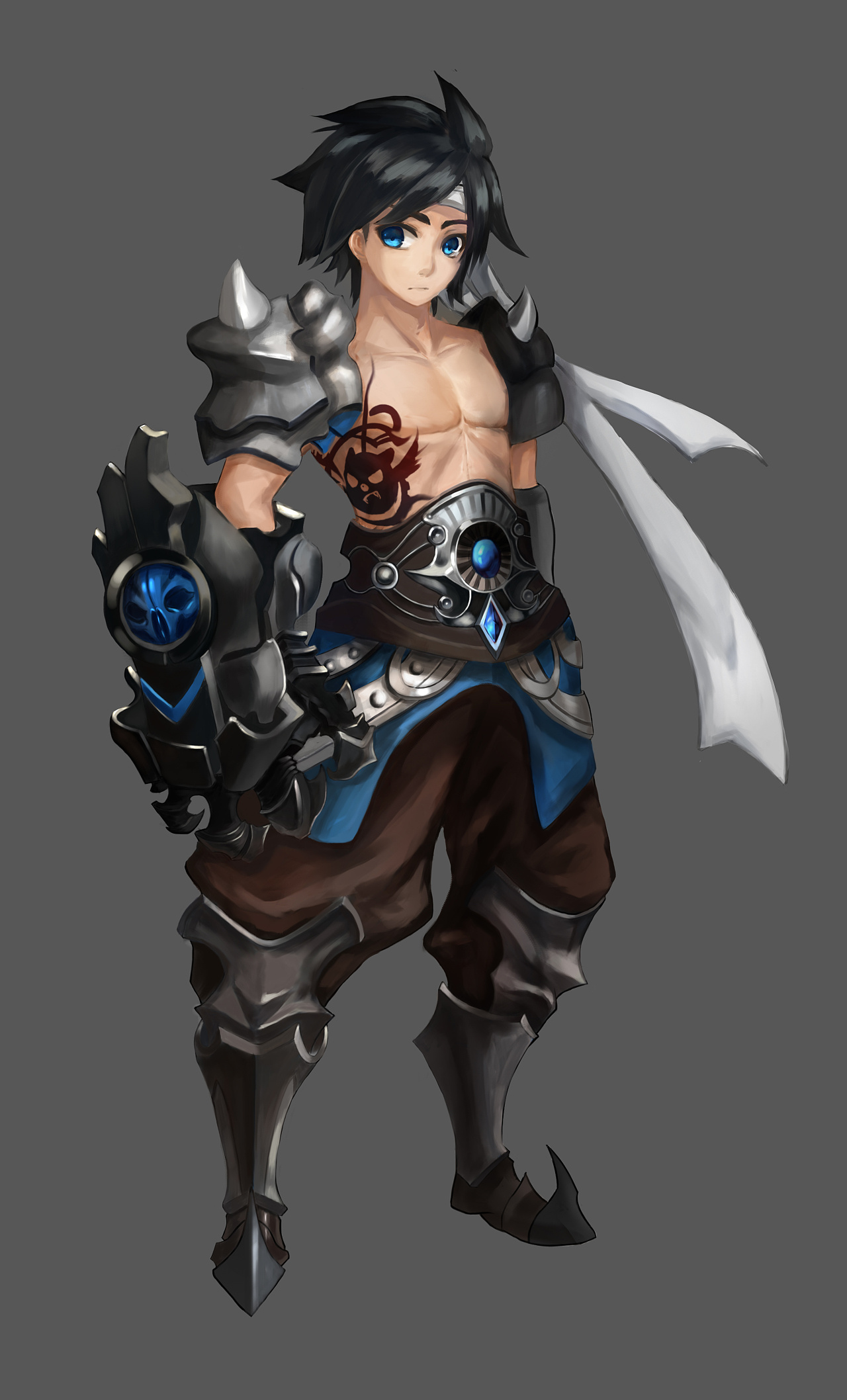 游戏原画—格斗家/拳师