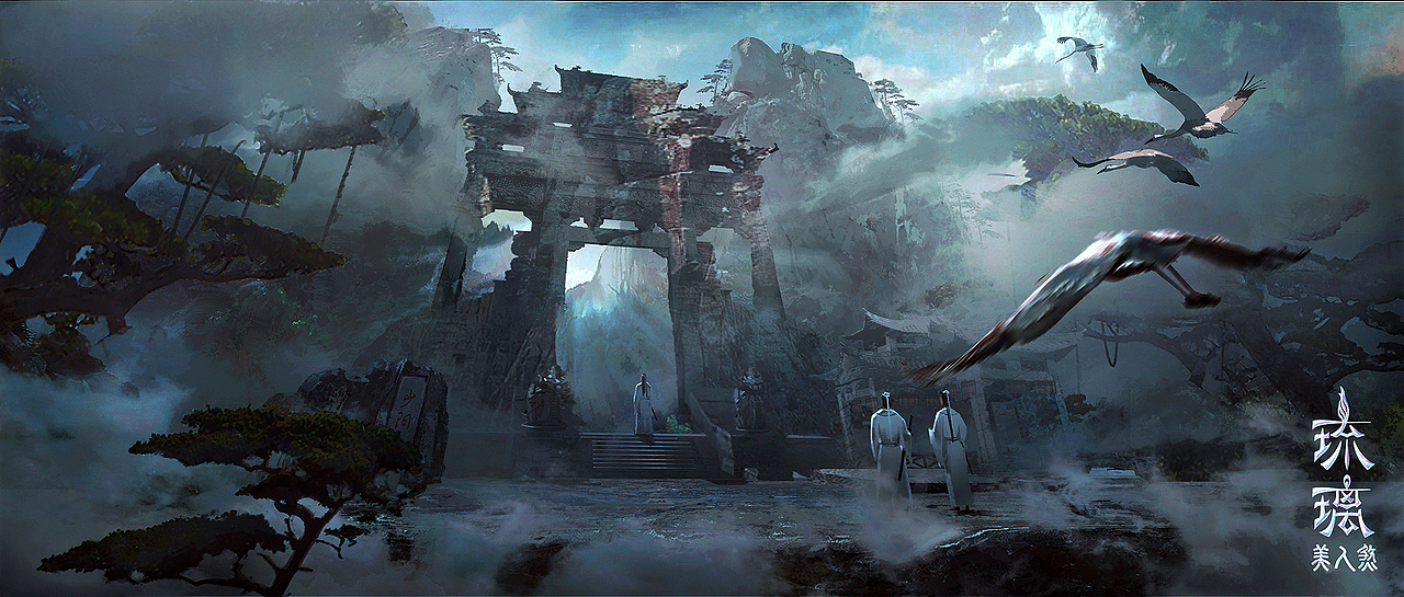 网剧《琉璃》场景 概念图（图ZMjc4NTE0MDky） - 概念设定 - 站酷设计师原浩杰HJ原创素材 - 站酷ZCOOL