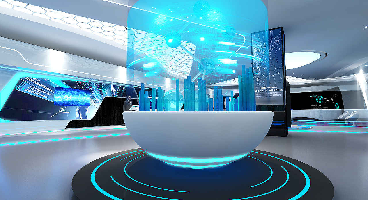 展厅设计 3d效果图