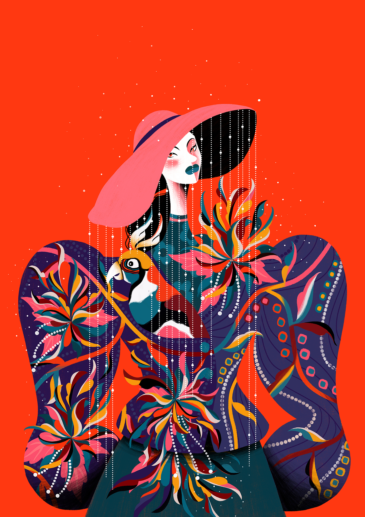 時尚人物插畫（圖ZMjYyMzYzNTE2） - 創(chuàng)作習(xí)作 - 站酷設(shè)計師有貓檸原創(chuàng)素材 - 站酷ZCOOL