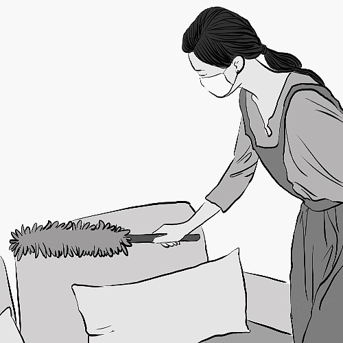 家政黑白插图（图ZMjk1NDgyMjg0） - 创作习作 - 站酷设计师五月廿原创素材 - 站酷ZCOOL