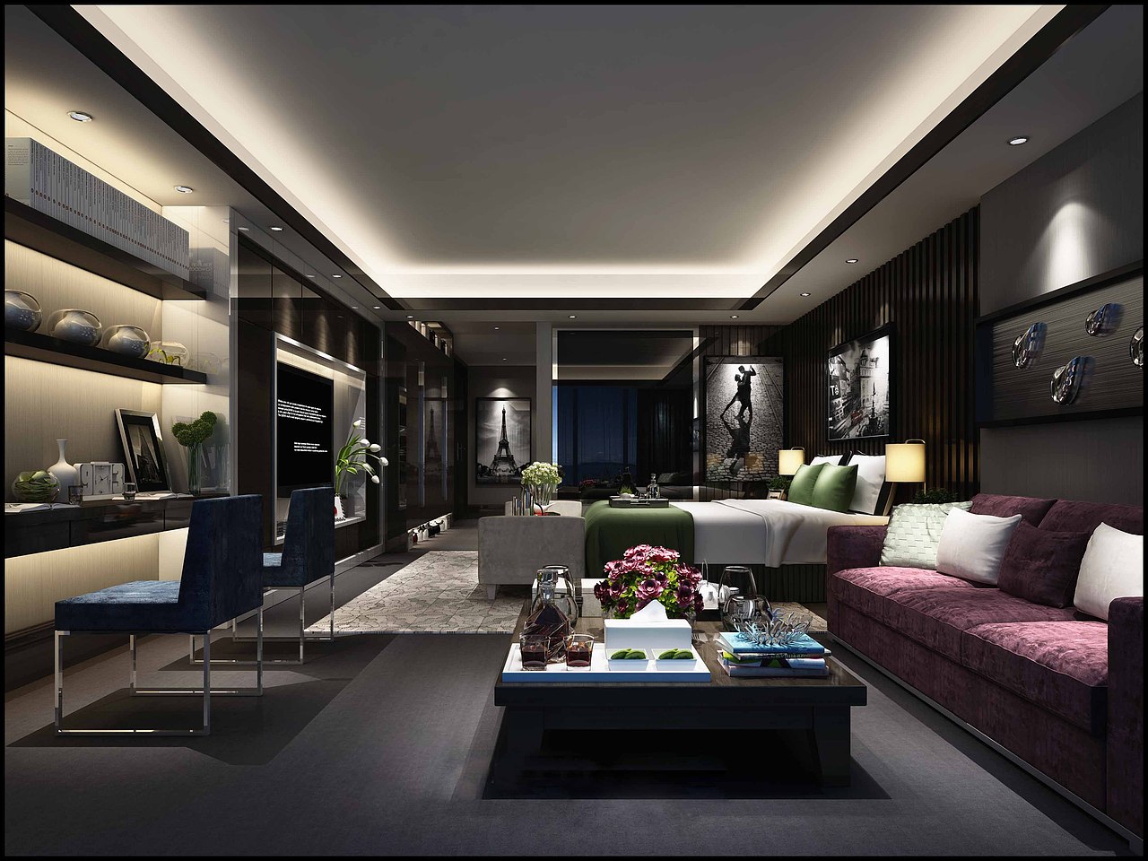 丹东方林装饰150平米装修效果图