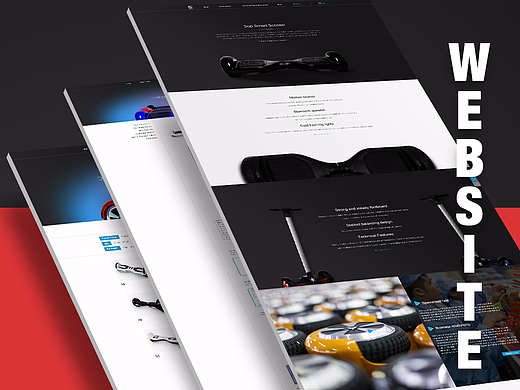 Smart scooter website design