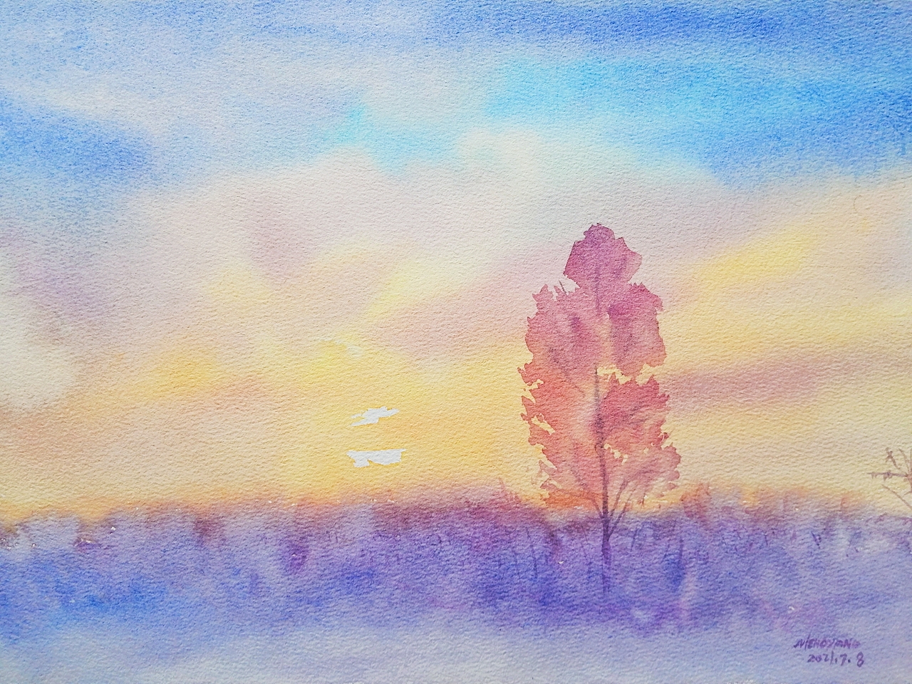 一组水彩风景（图ZMjYzNDE0NTYw） - 绘画 - 站酷设计师木久一原创素材 - 站酷ZCOOL